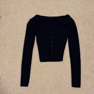 Brandy Melville Black Ribbed Sweater